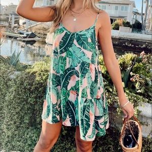 Show Me Your MuMu Caroline mini dress - Vacay Palm - S